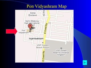 Pon Vidyashram Map 