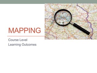 MAPPING
Course Level
Learning Outcomes
 
