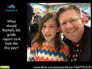 What
should
Rachel’s 5th
grade
report card
look like
this year?
#WyTECC15
www.ﬂickr.com/photos/wfryer/16677413721
 