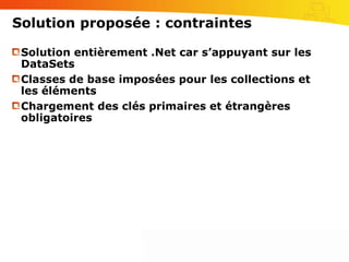 Solution proposée : avantagesHéritage de classes