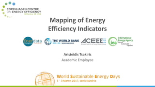 Mapping of Energy
Efficiency Indicators
Aristeidis Tsakiris
Academic Employee
 