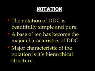 Ddc Structure Mapping of Knowledge in Dewey Decimal PP | PPTX