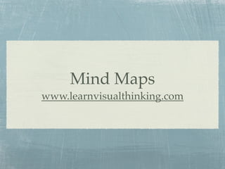 Mind Maps
www.learnvisualthinking.com
 