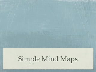 Simple Mind Maps
 