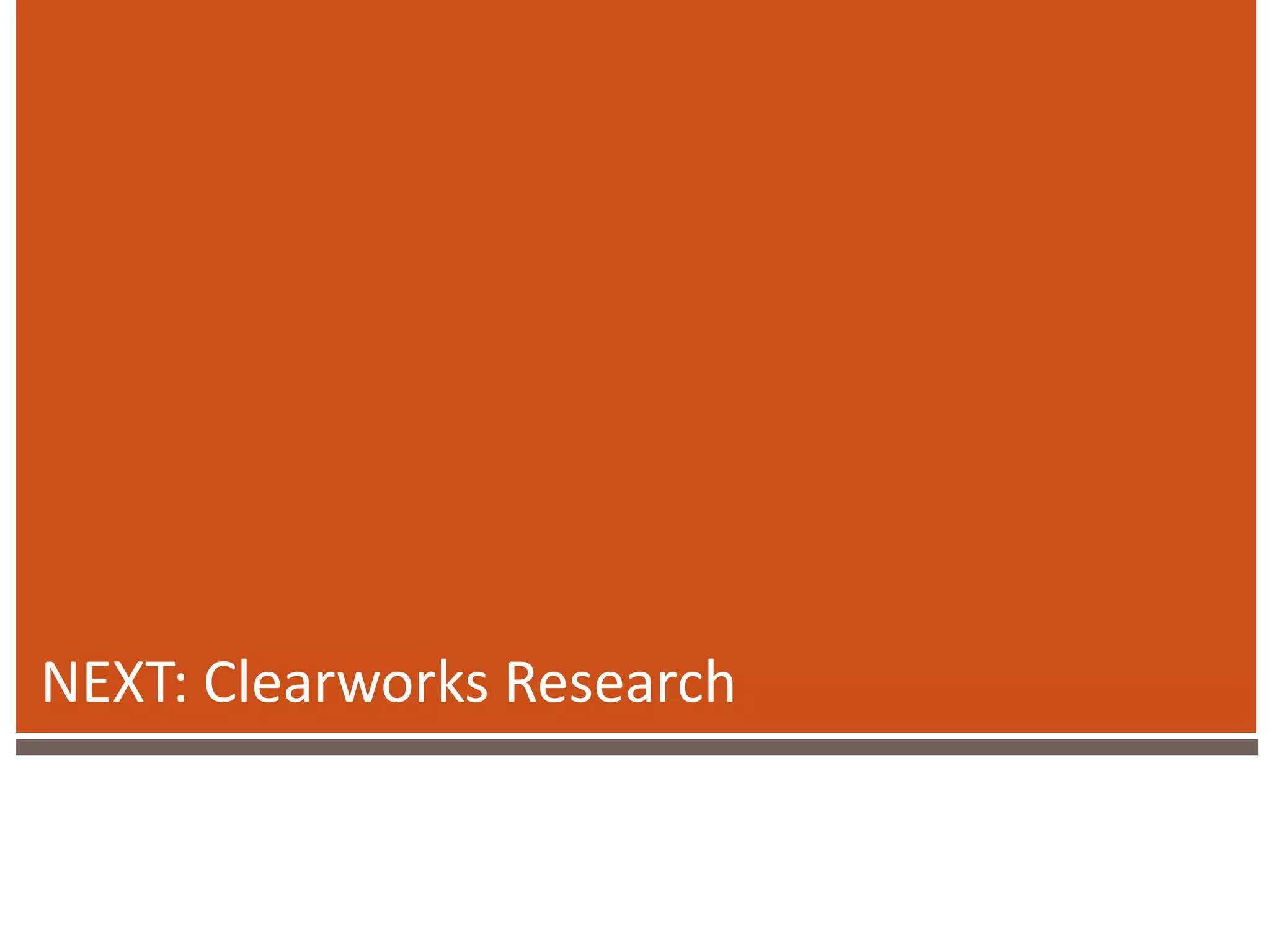 NEXT: Clearworks Research
 