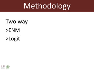 Applications of ecological niche modelling for mapping the risk of Rift Valley fever in Kenya