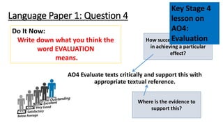 Ao4 Reference Mapping skills in English | PPTX