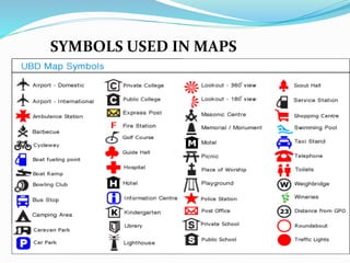 SYMBOLS USED IN MAPS
 