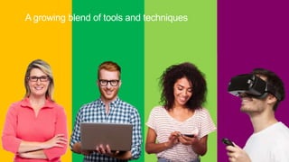 A growing blend of tools and techniques
 