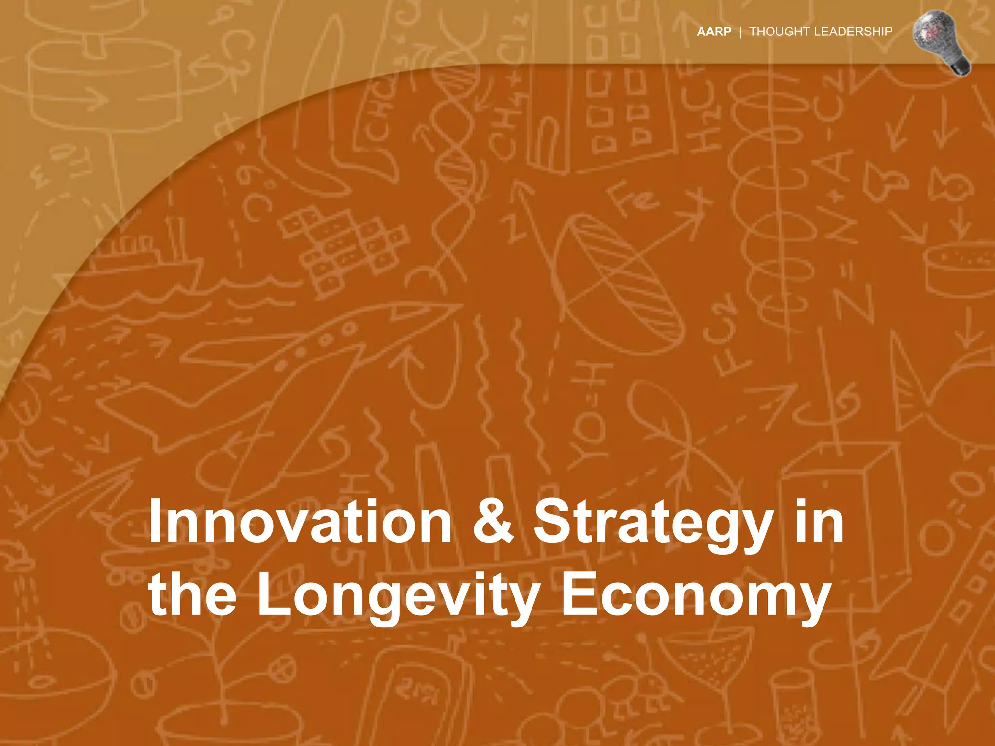 AARP | THOUGHT LEADERSHIP




Innovation & Strategy in
the Longevity Economy
 