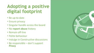 Mapping your digital footprint by A K Goel