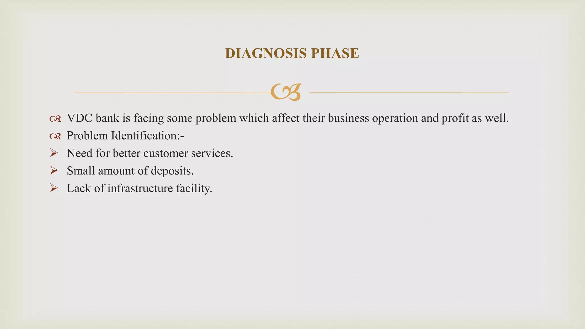 Ppt on need for better customer services in VDC bank