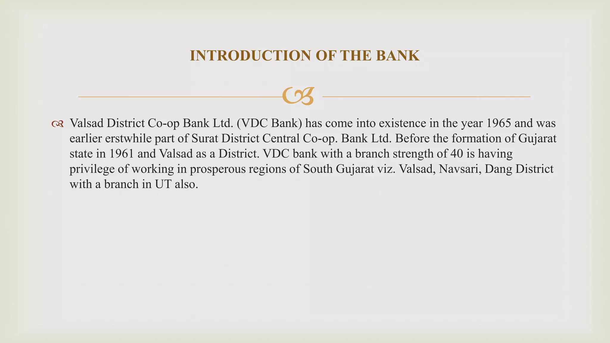 Ppt on need for better customer services in VDC bank