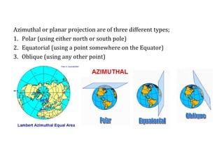 3 Types Of Map Projections Map Projection
