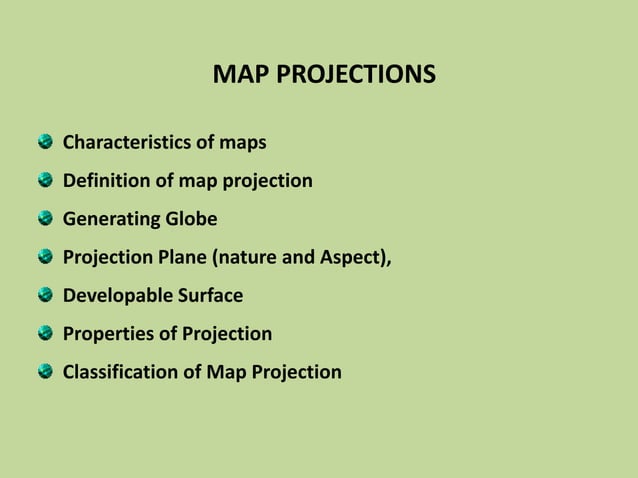 Map Projection PPT map-projection-ppt