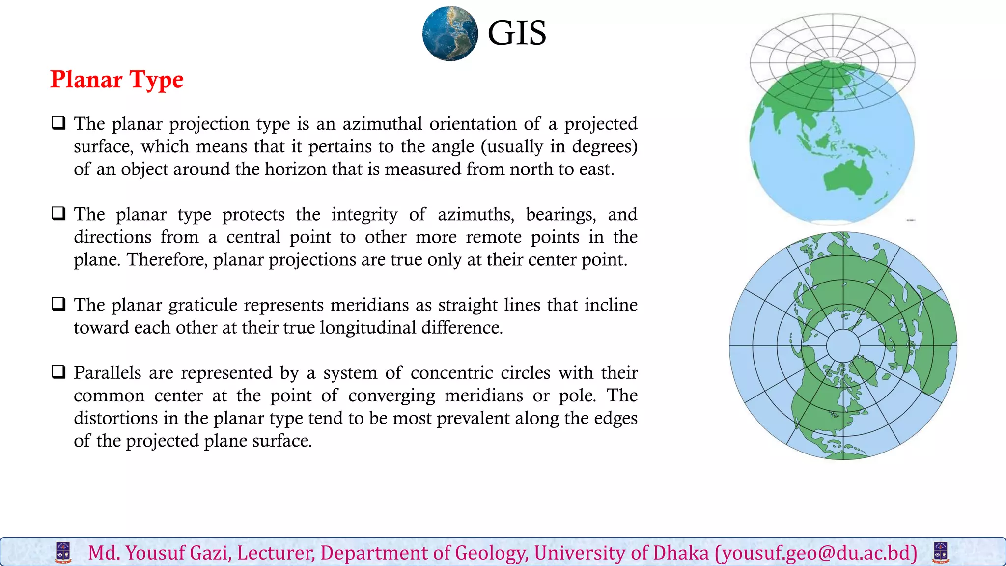 Map projection md. yousuf gazi | PDF