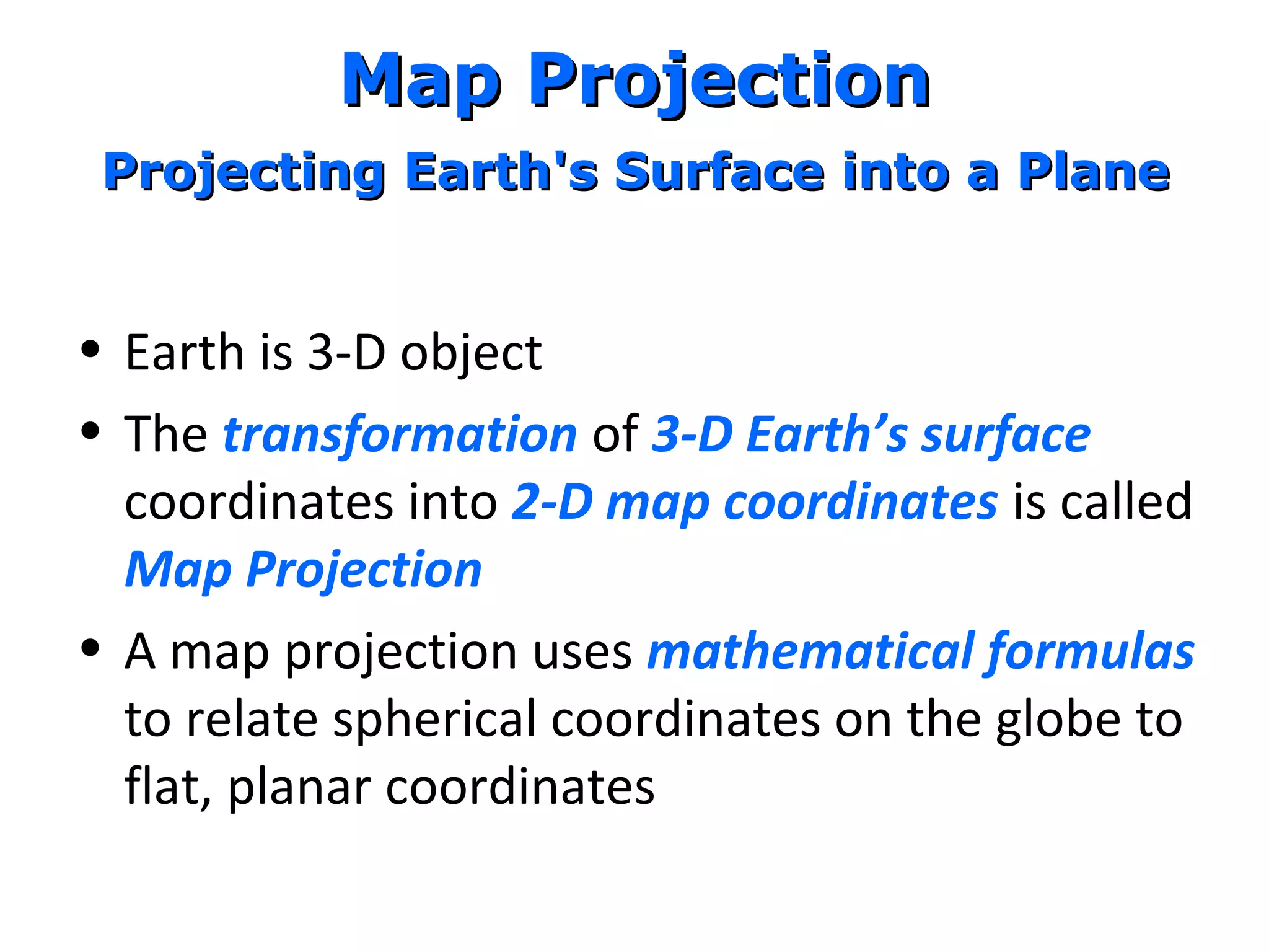 Map projections | PPT