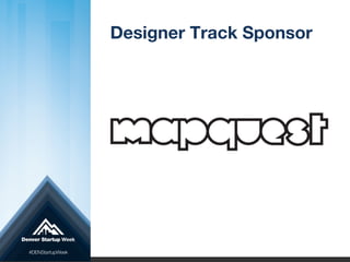 Designer Track Sponsor
 