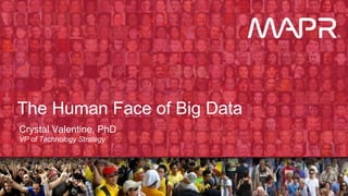 © 2016 MapR Technologies
Crystal Valentine, PhD
VP of Technology Strategy
The Human Face of Big Data
 