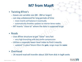 32©MapR Technologies - Confidential
M7 vs. CDH: 50-50 mix (update latency)
 
