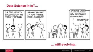 © 2017 MapR TechnologiesMapR Confidential 27
Data Science In IoT…
… still evolving.
 