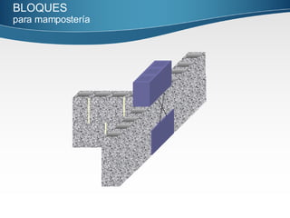 BLOQUES   para mampostería   