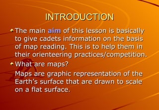 Introduction To Map Reading Map Reading