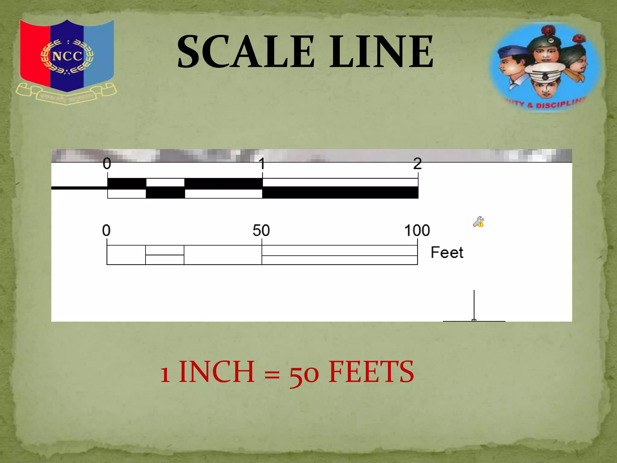 SCALE LINE
1 INCH = 50 FEETS
 