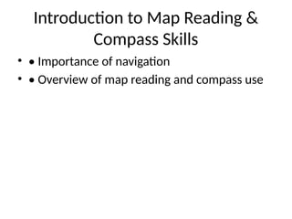 Map_Reading_Compass_Skills a topic in Science | PPTX