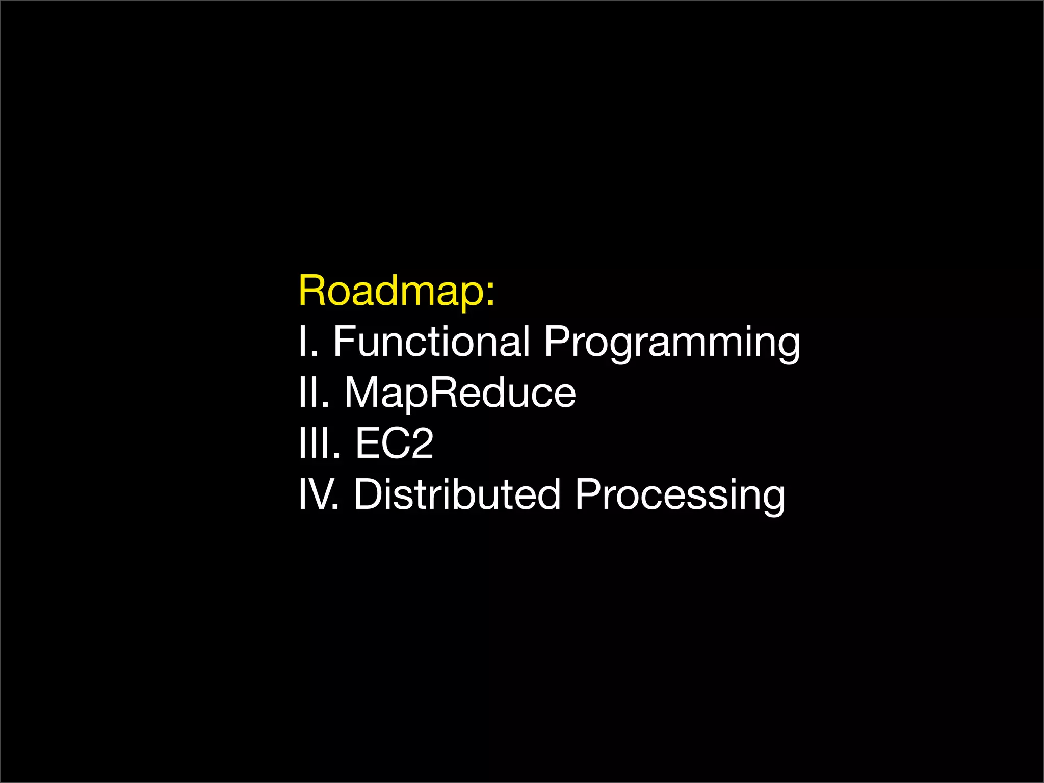 EC2, MapReduce, and Distributed Processing
