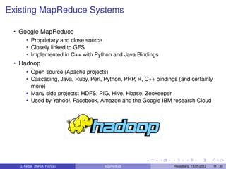 Mapreduce Runtime Environments: Design, Performance, Optimizations | PDF
