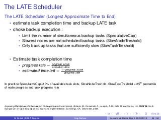 Mapreduce Runtime Environments: Design, Performance, Optimizations | PDF