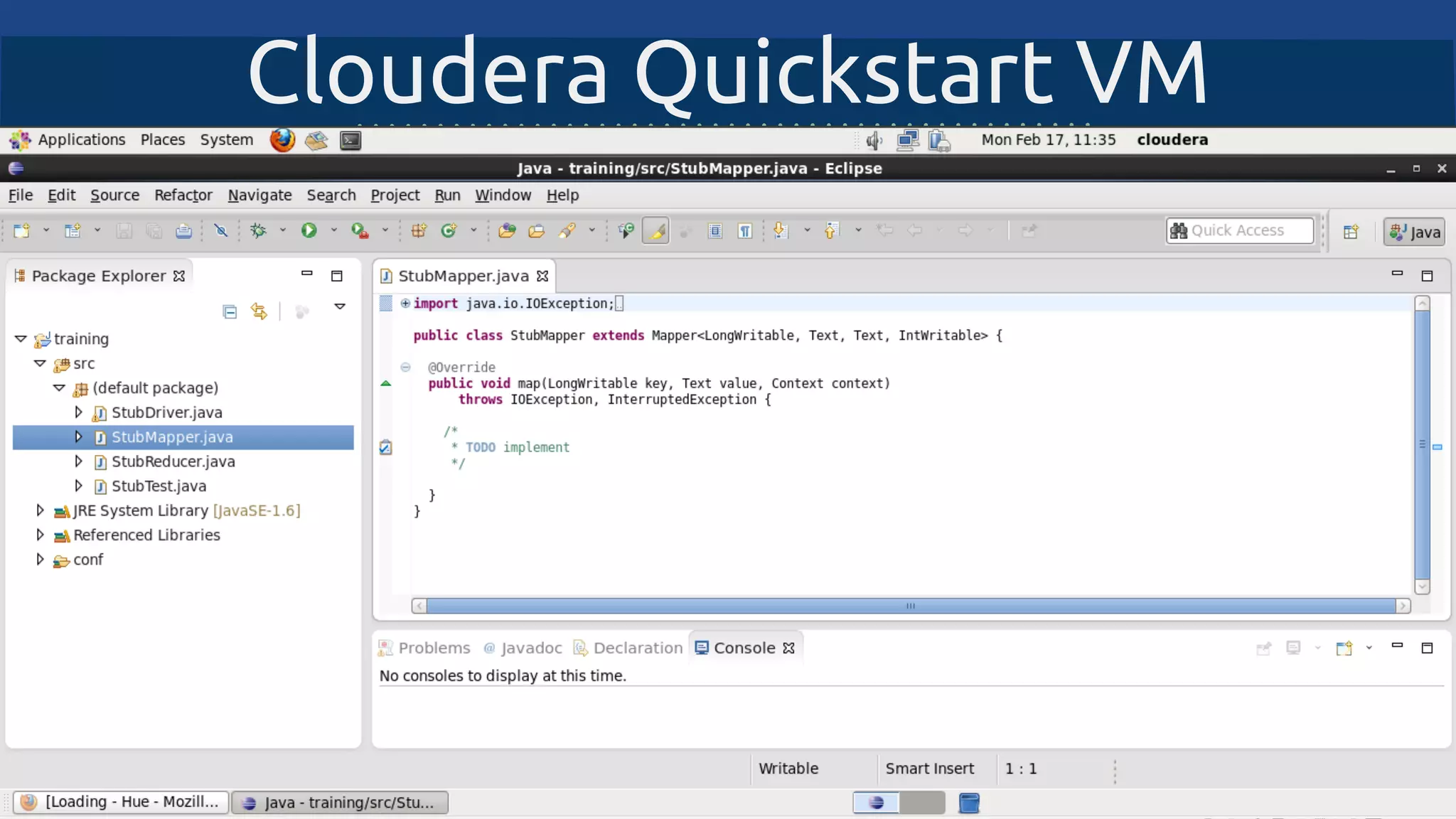 Cloudera Quickstart VM
 