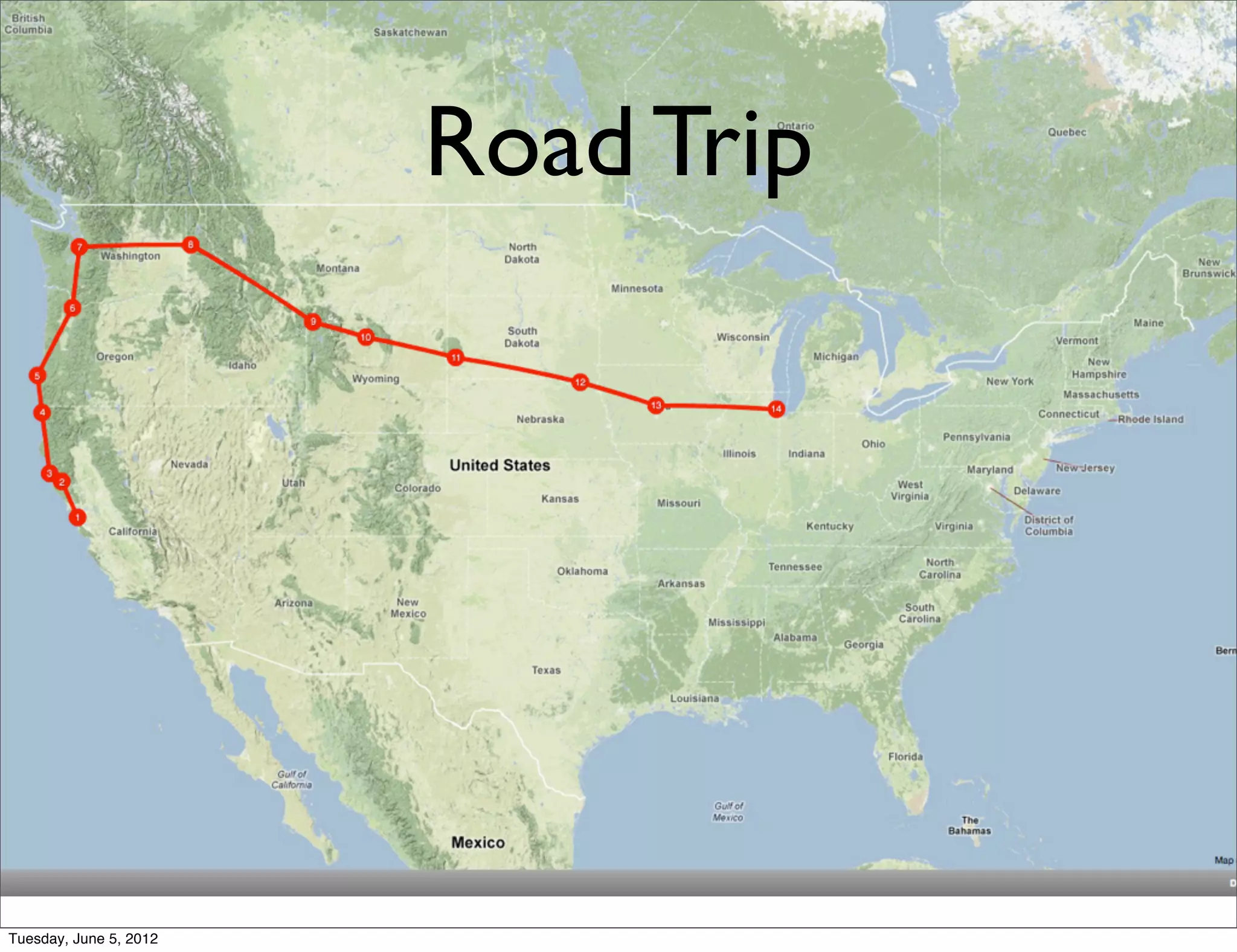 Road Trip




Tuesday, June 5, 2012
 