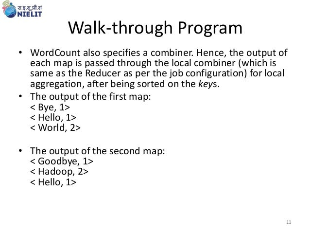 MapReduce wordcount program