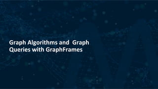 Graph	Algorithms	and		Graph	
Queries	with	GraphFrames	
 