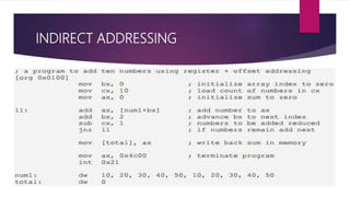 Assembly language (Example with mapping from C++ to Assembly) | PPTX