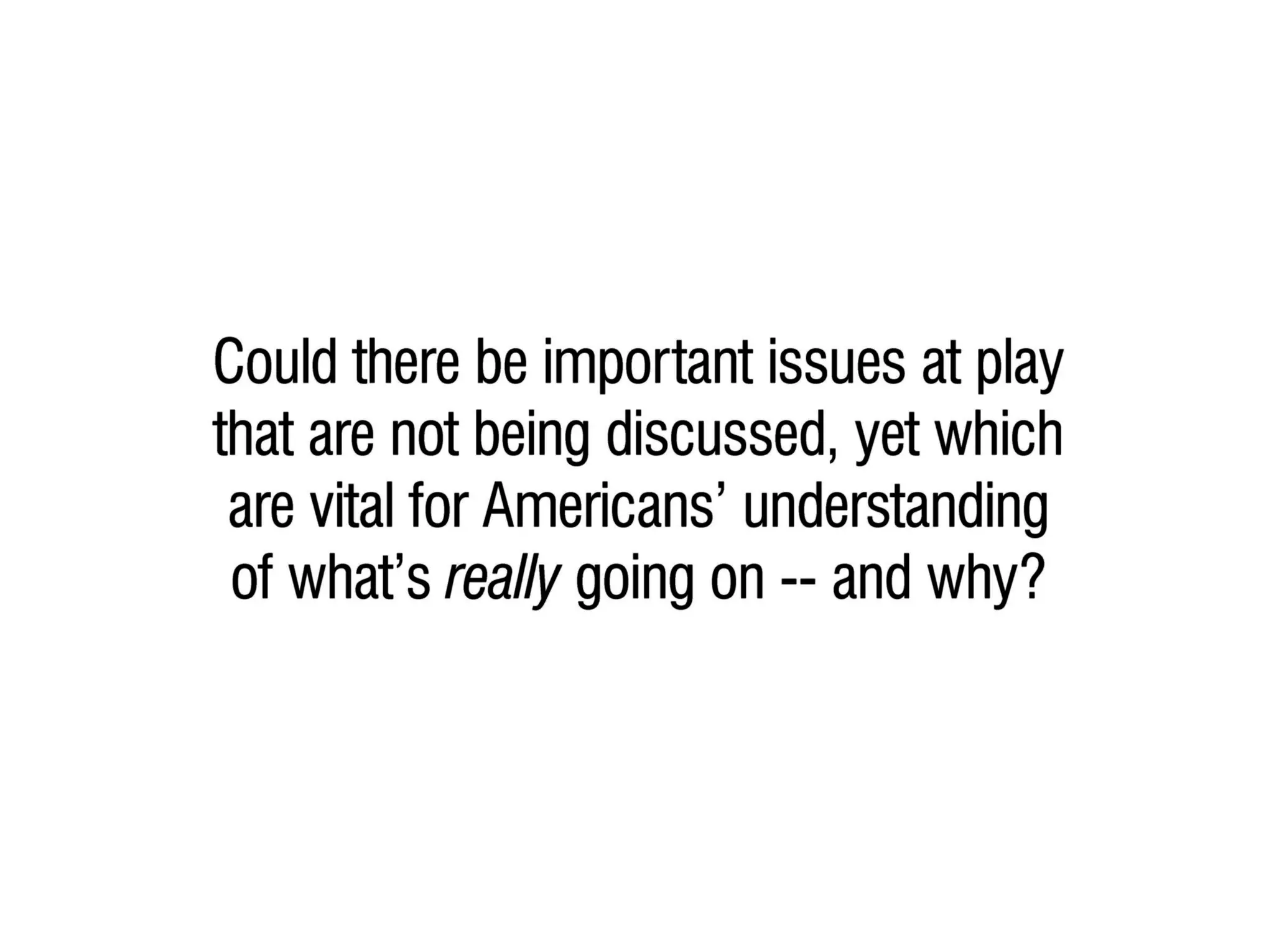 Key facts & questions regarding the "caravans"