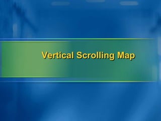 Horizontal scrolling mapDrawing the Spritesprotected override 	void Draw(GameTime gameTime)        {graphics.GraphicsDevice.Clear(Color.CornflowerBlue);	// TODO: Add your drawing code here	spriteBatch.Begin();	mBackgroundOne.Draw(this.spriteBatch);	mBackgroundTwo.Draw(this.spriteBatch);	mBackgroundThree.Draw(this.spriteBatch);	spriteBatch.End();	base.Draw(gameTime);        }