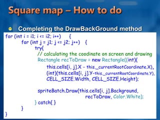 Square map - ViewportA rectangular region shown on your screen