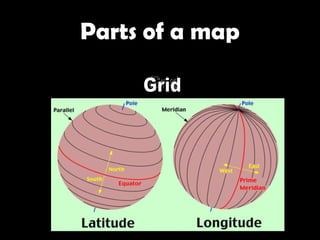 Parts of a map Grid 