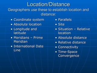 Location Geographers maps of world with description indetails | PPT