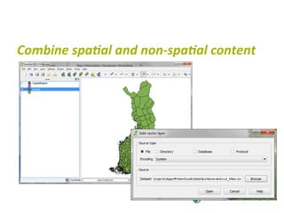 Combine	
  spa<al	
  and	
  non-­‐spa<al	
  content	
  
 