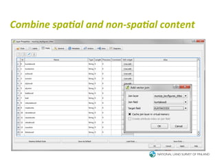 Combine	
  spa<al	
  and	
  non-­‐spa<al	
  content	
  
 