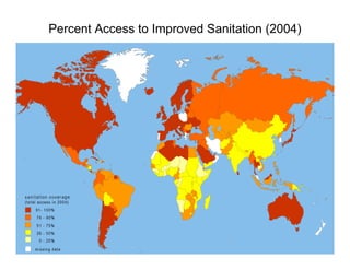 Percent Access to Improved Sanitation (2004)
 