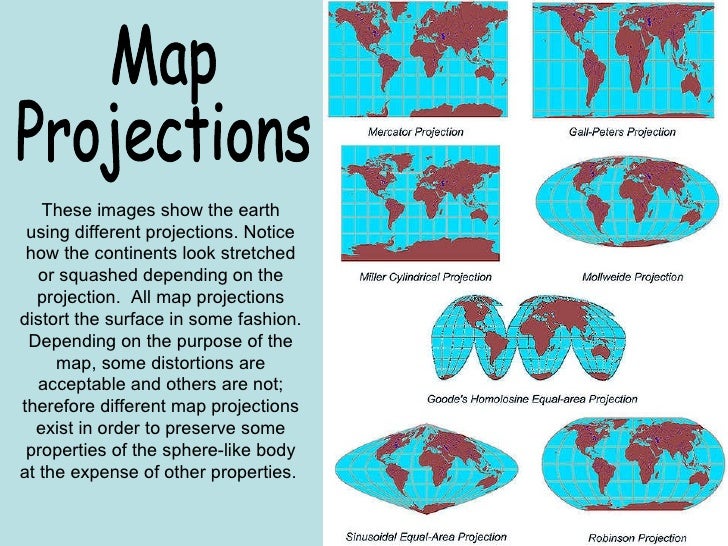 types of map projections