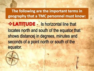 Maps and map reading