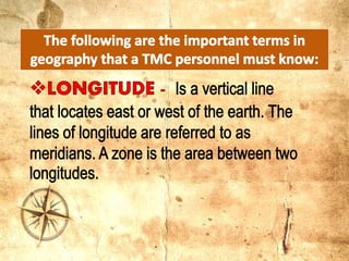 Maps and map reading