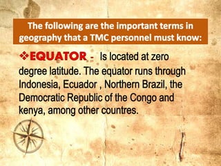 Maps and map reading