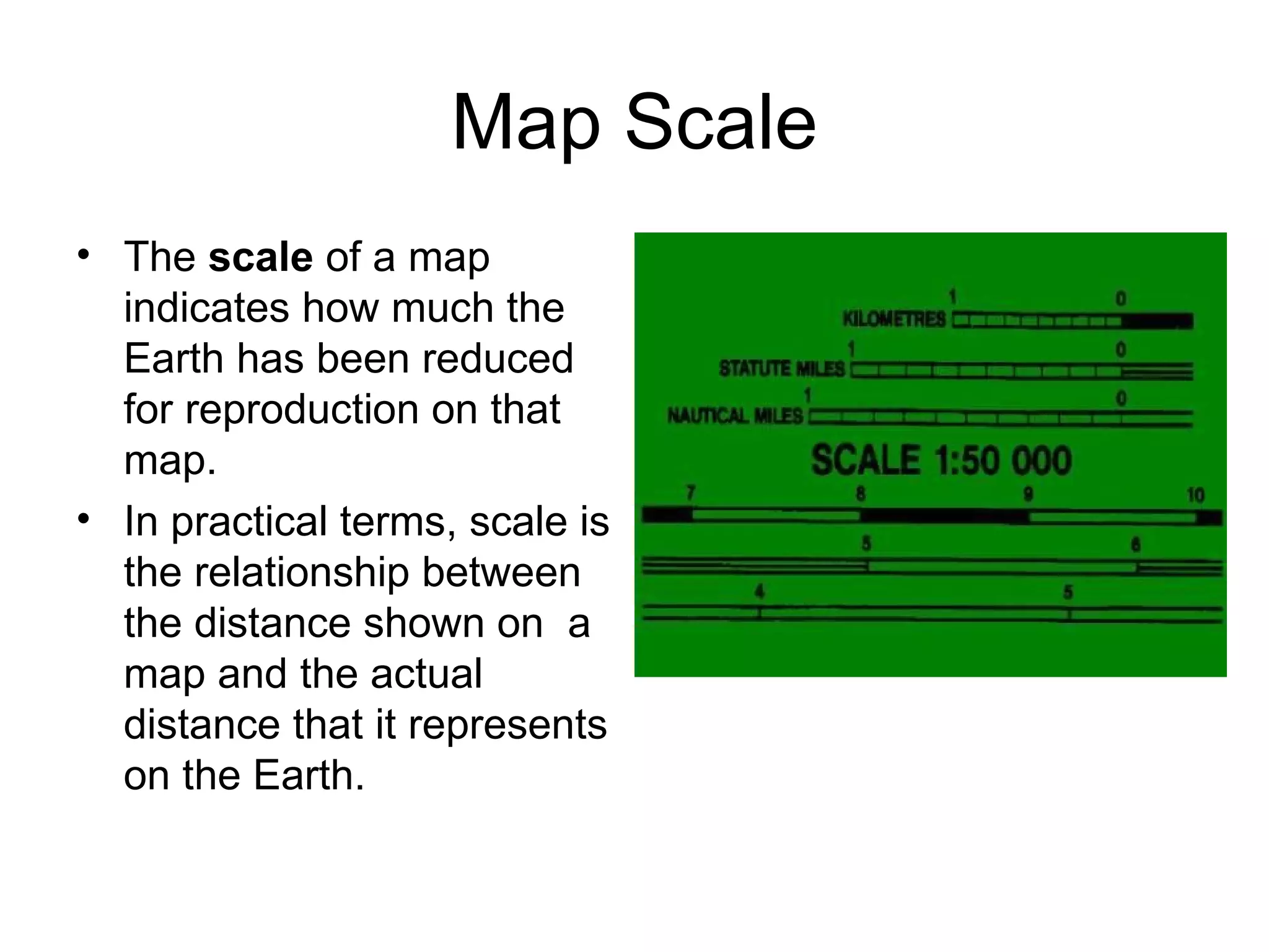 Map scale and projection